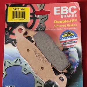 BRAND NEW EBC, DOUBLE H SINTERED MOTORCYCLE BRAKE PADS, PART # FA231HH!!!